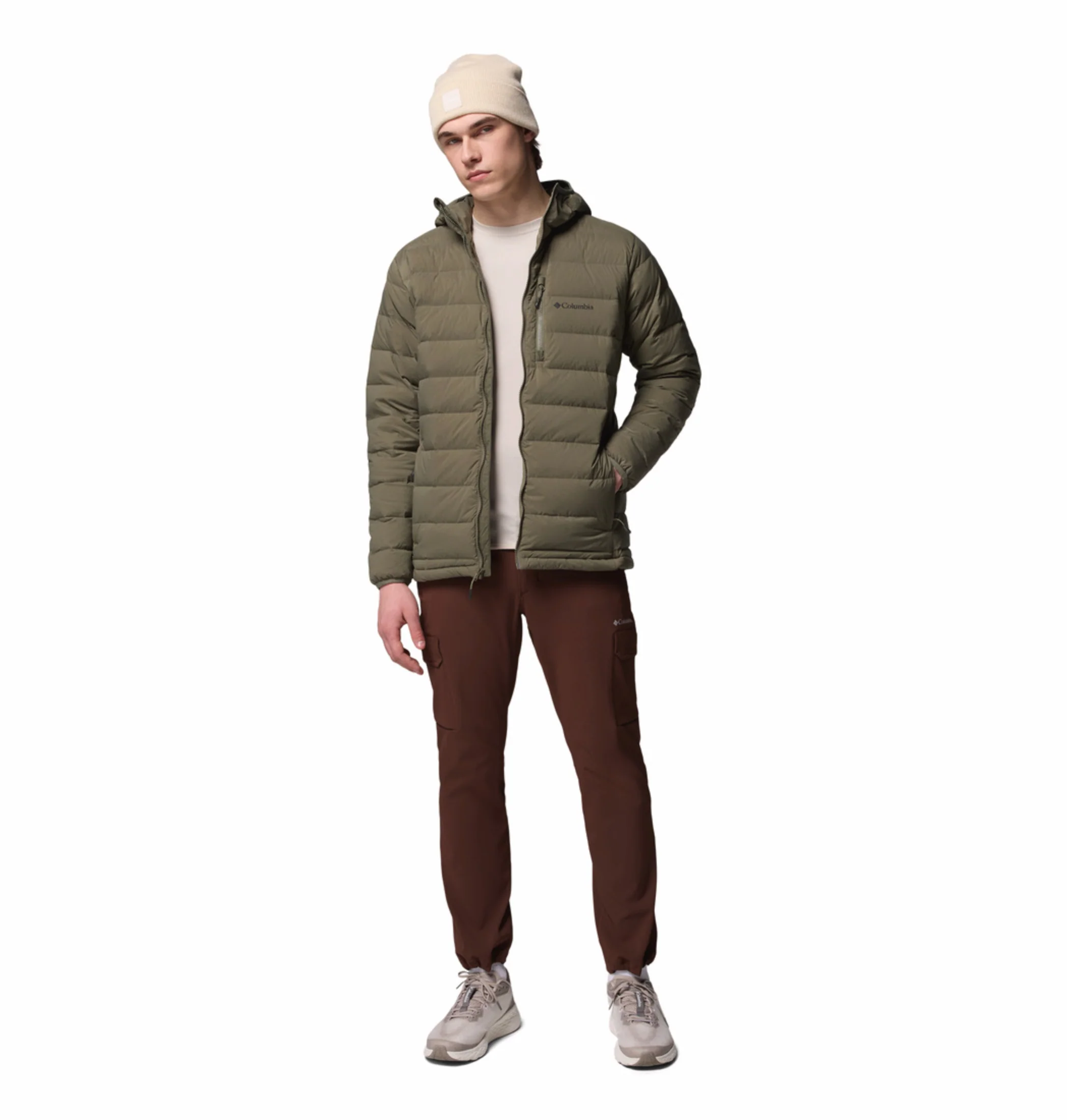 Columbia Men Green HEAT SEAL Drift Peak Stretch Down Jacket - Image 6