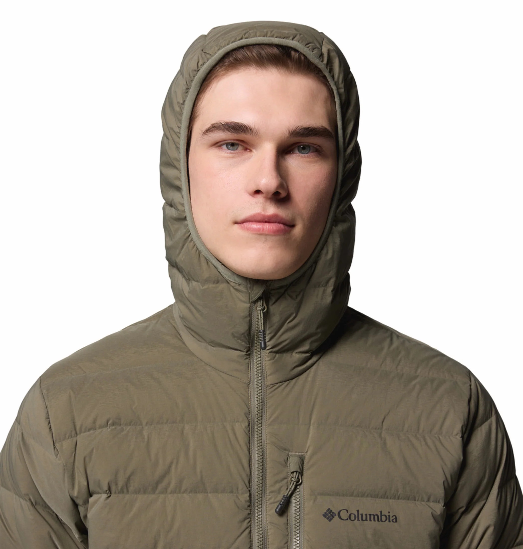 Columbia Men Green HEAT SEAL Drift Peak Stretch Down Jacket - Image 8