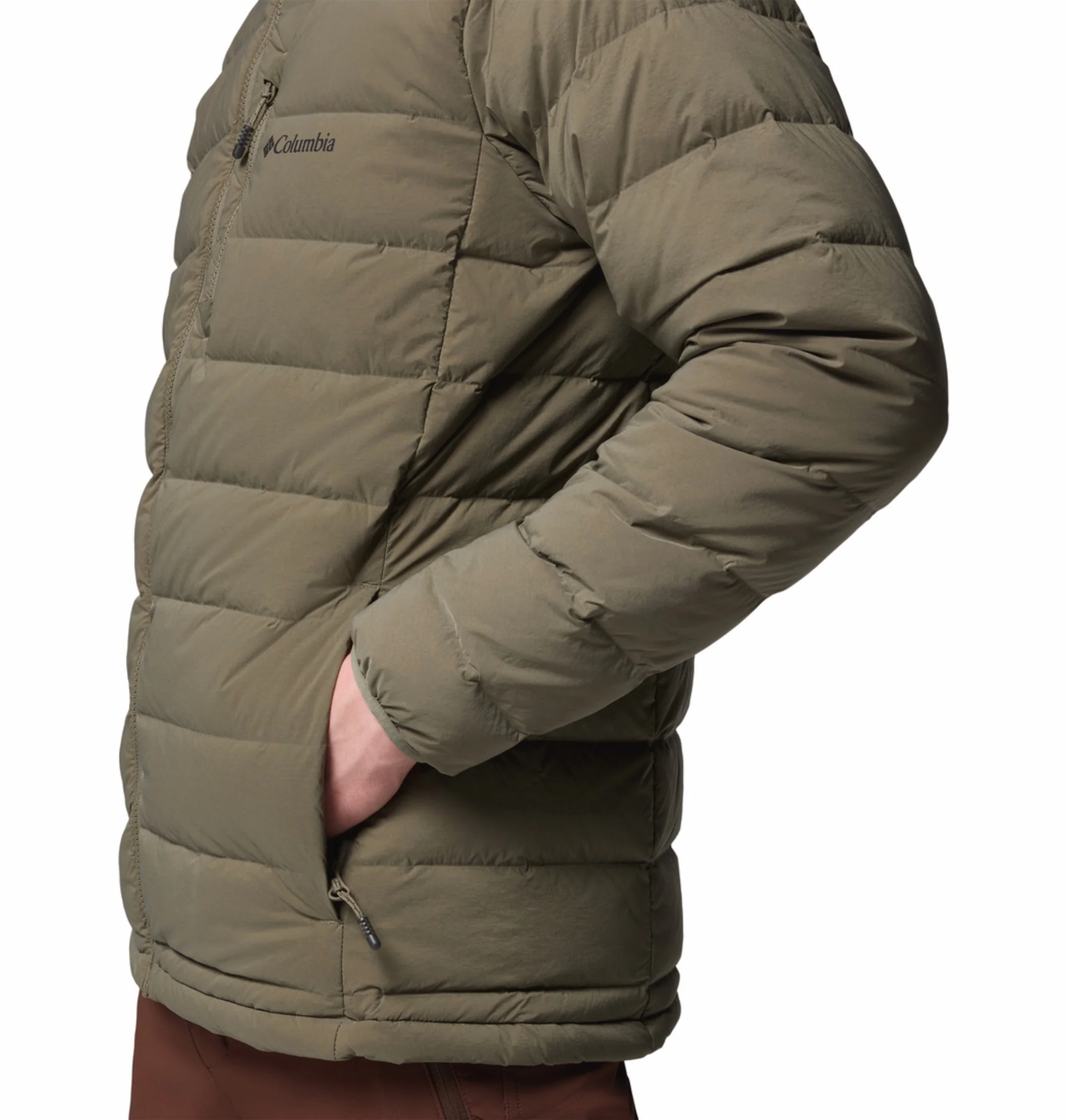 Columbia Men Green HEAT SEAL Drift Peak Stretch Down Jacket - Image 9