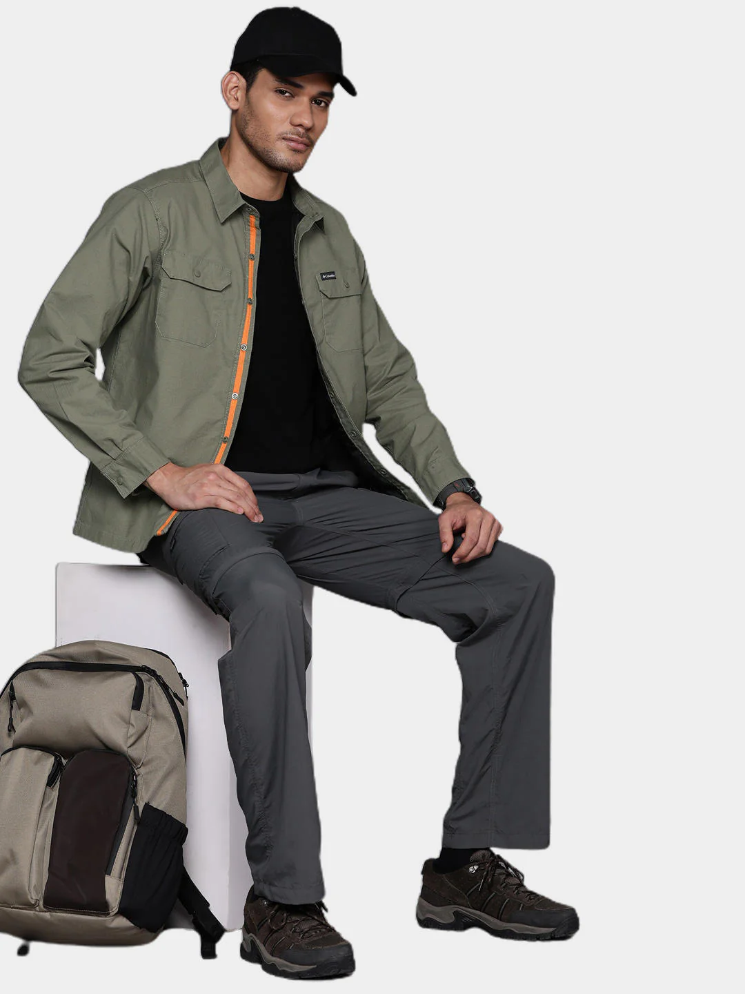 Columbia Men Green Landroamer Lined Shirt - Image 13