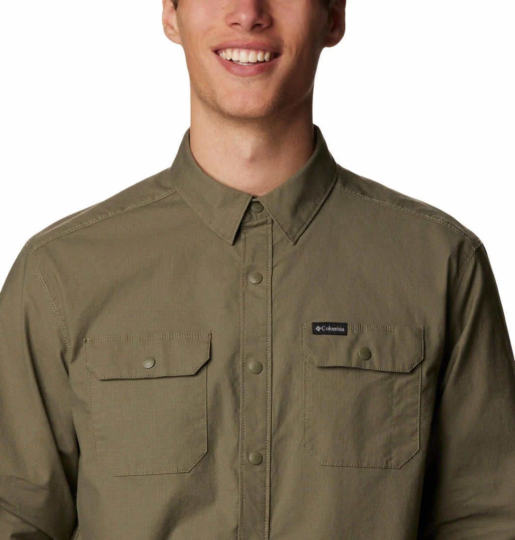Columbia Men Green Landroamer Lined Shirt - Image 4