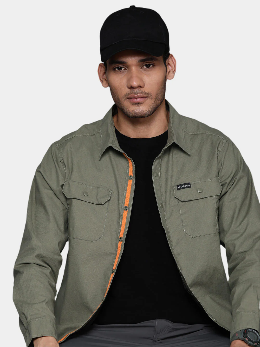 Columbia Men Green Landroamer Lined Shirt - Image 9