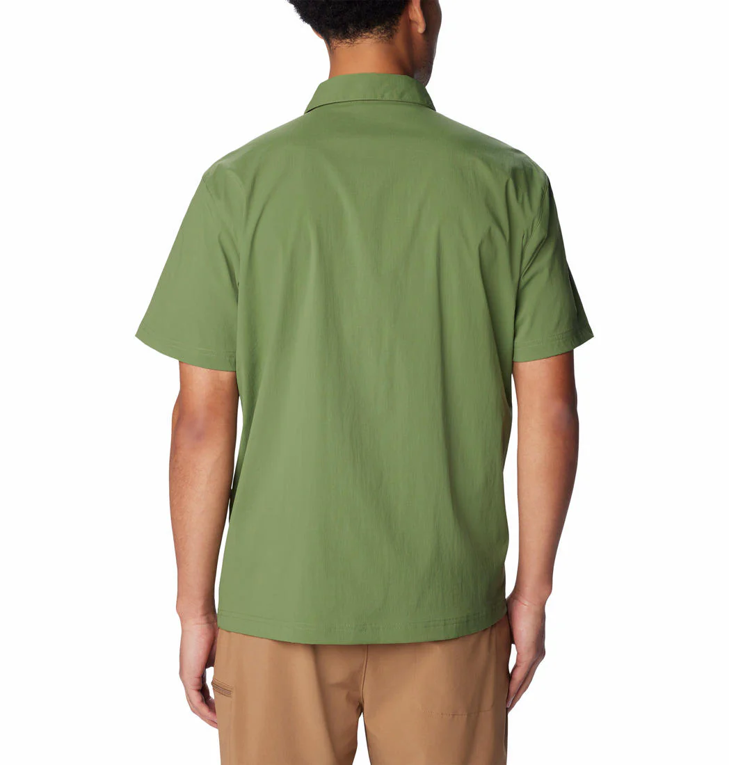 Columbia Men Green Landroamer Ripstop SS Shirt (Sun Protection) - Image 2