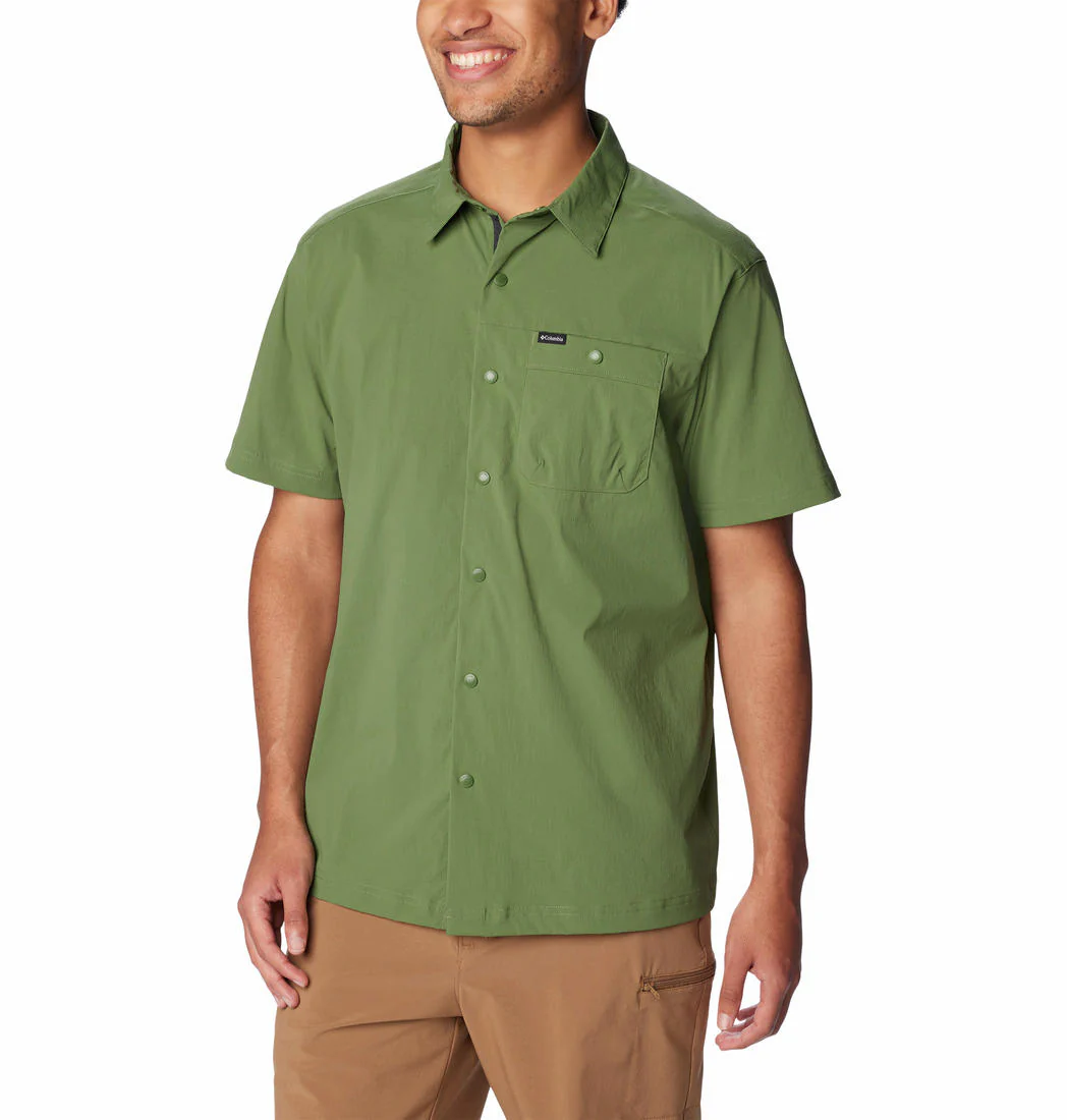 Columbia Men Green Landroamer Ripstop SS Shirt (Sun Protection) - Image 6