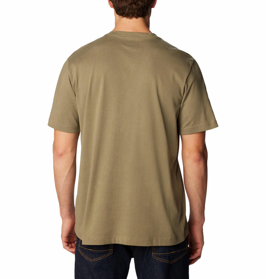 Columbia Men Green Landroamer Short Sleeve Henley - Image 2
