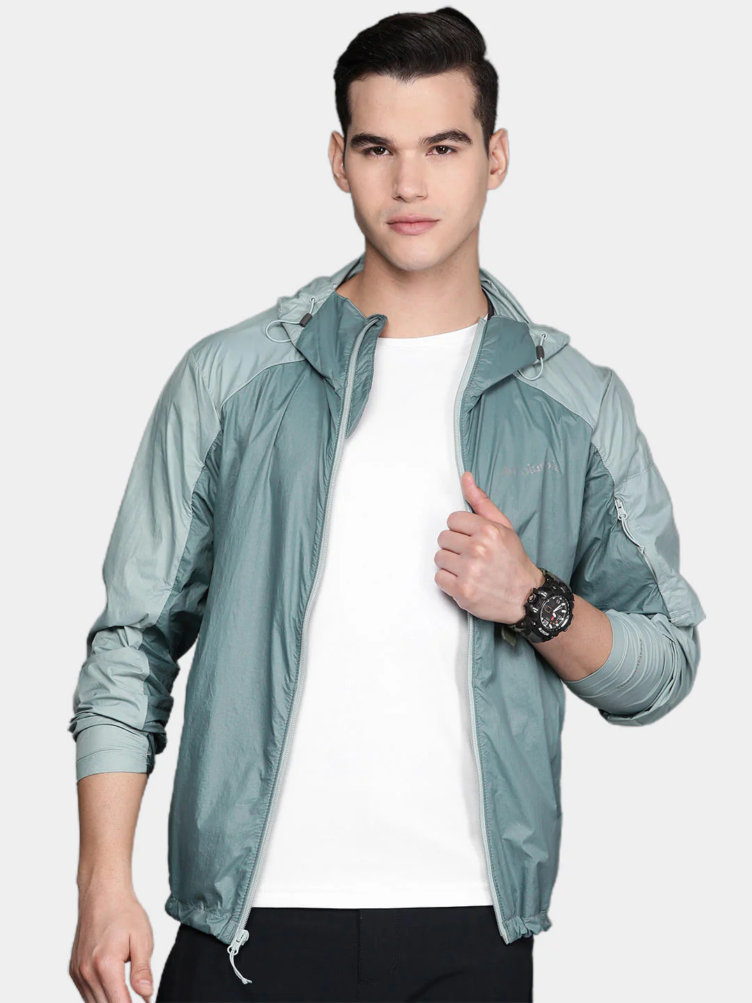 Columbia Men Green Loop Trail Windbreaker (Sun Protection) - Image 10