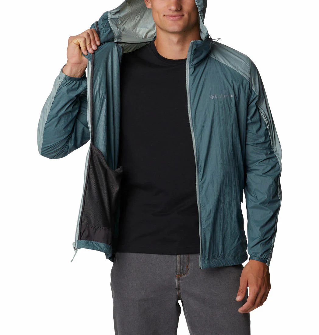 Columbia Men Green Loop Trail Windbreaker (Sun Protection) - Image 3