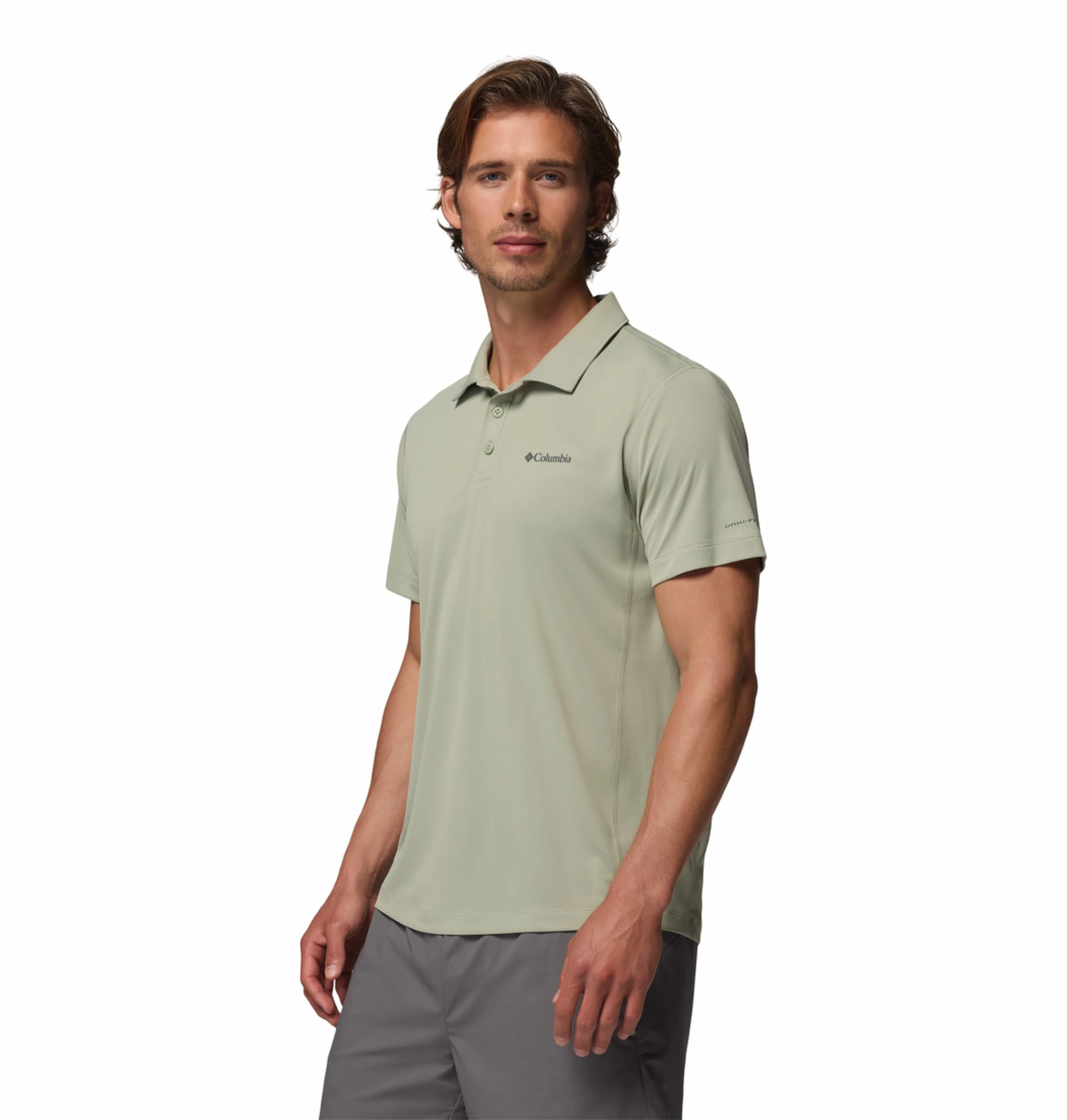 Columbia Men Green Omni-Freeze Zero Rules Polo Tshirt - Image 5