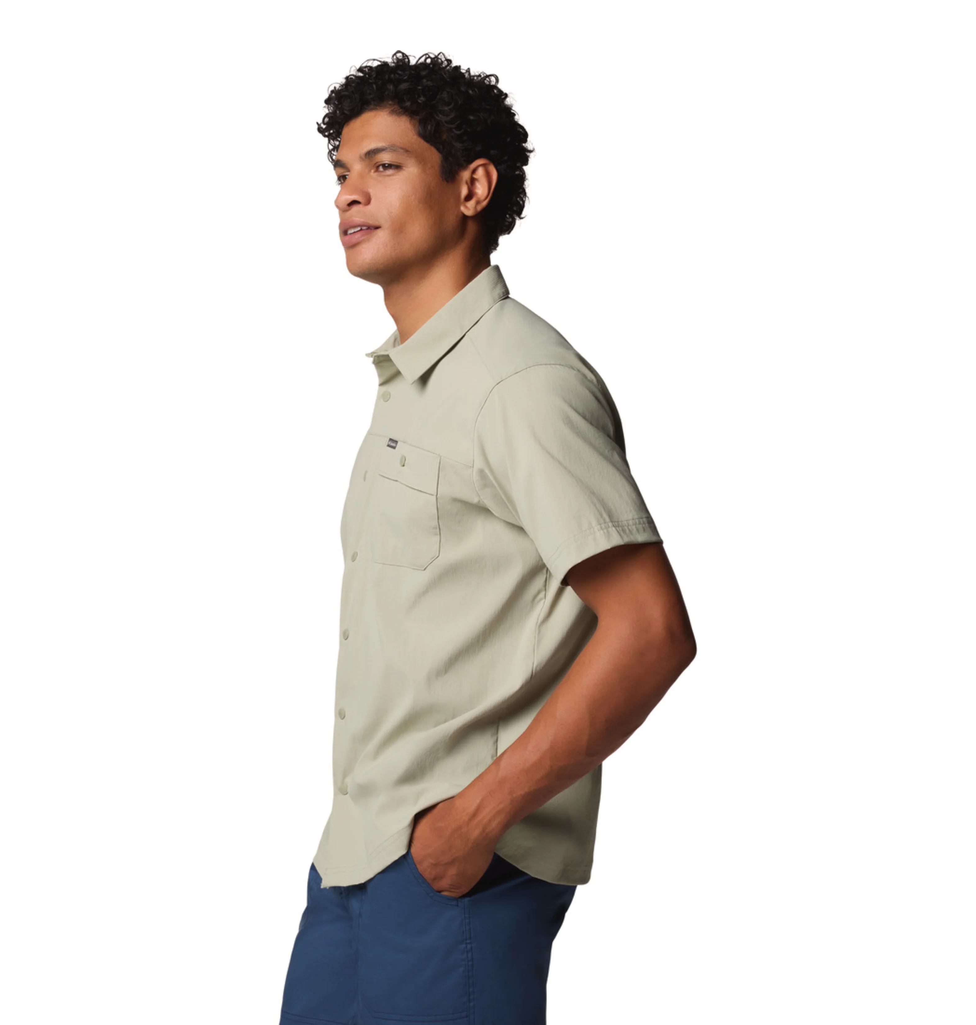 Columbia Men Green Omni-Shade Landroamer Ripstop II Short Sleeve Shirt - Image 5