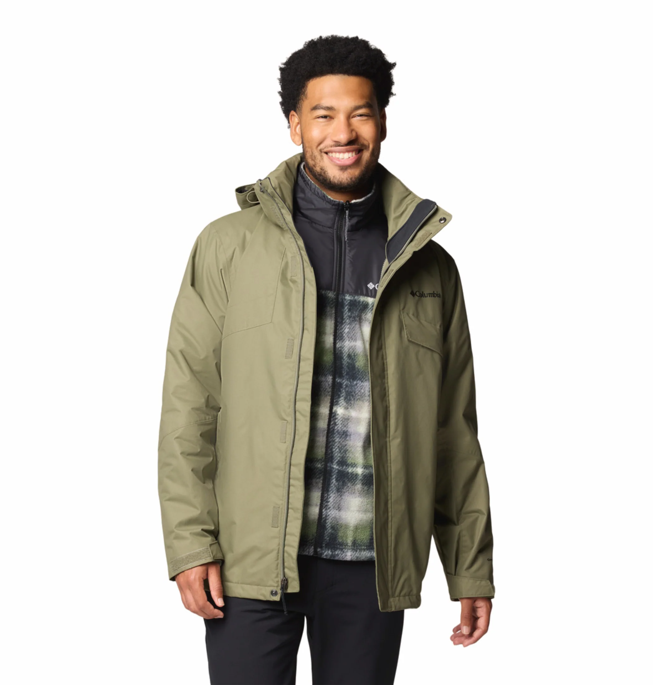 Columbia Men Green OmniHeat Reflective Bugaboo III Fleece Interchangeable Jacket - Image 9