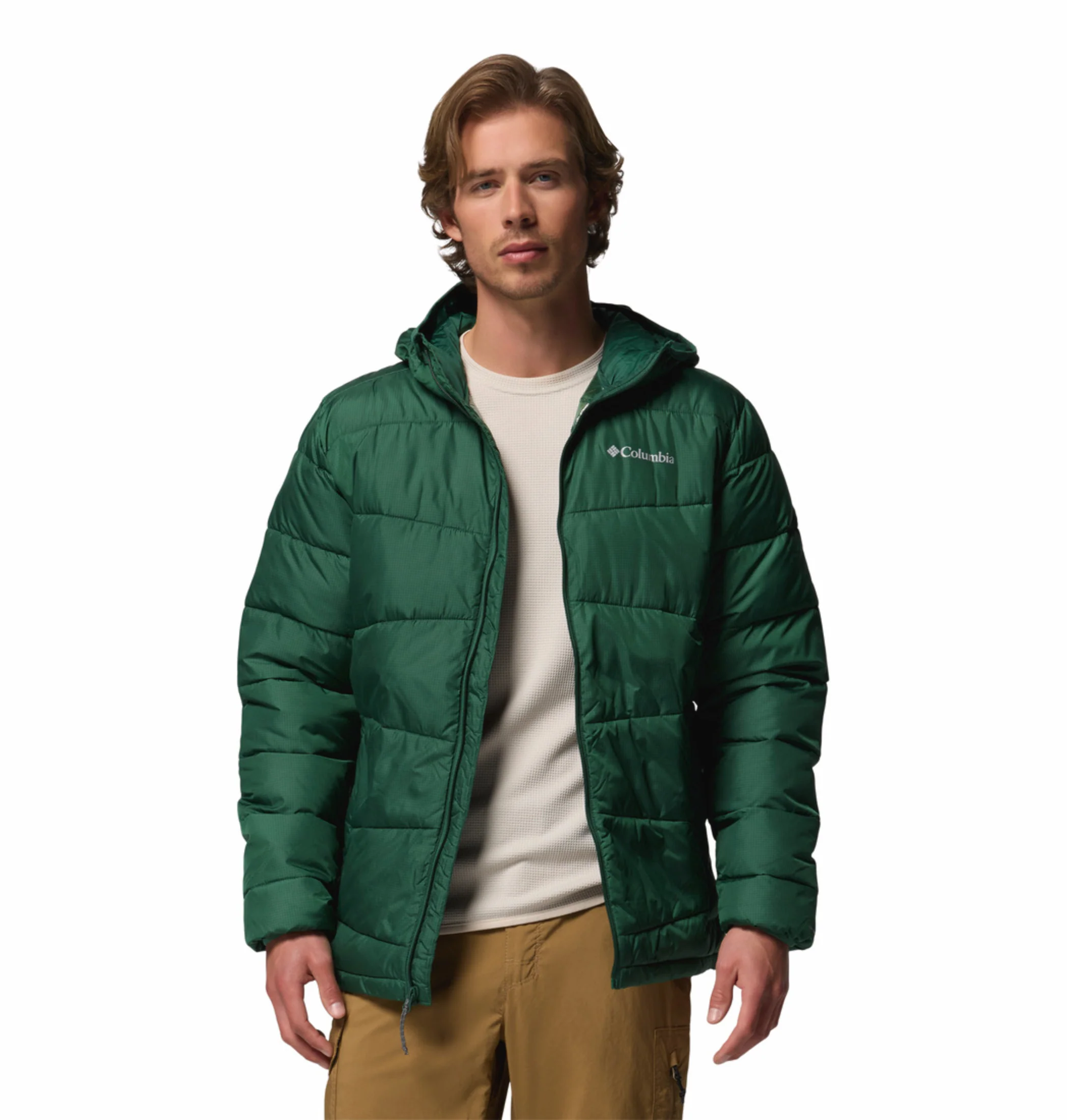 Columbia Men Green OmniHeat Reflective Fivemile Butte II Down Jacket - Image 7