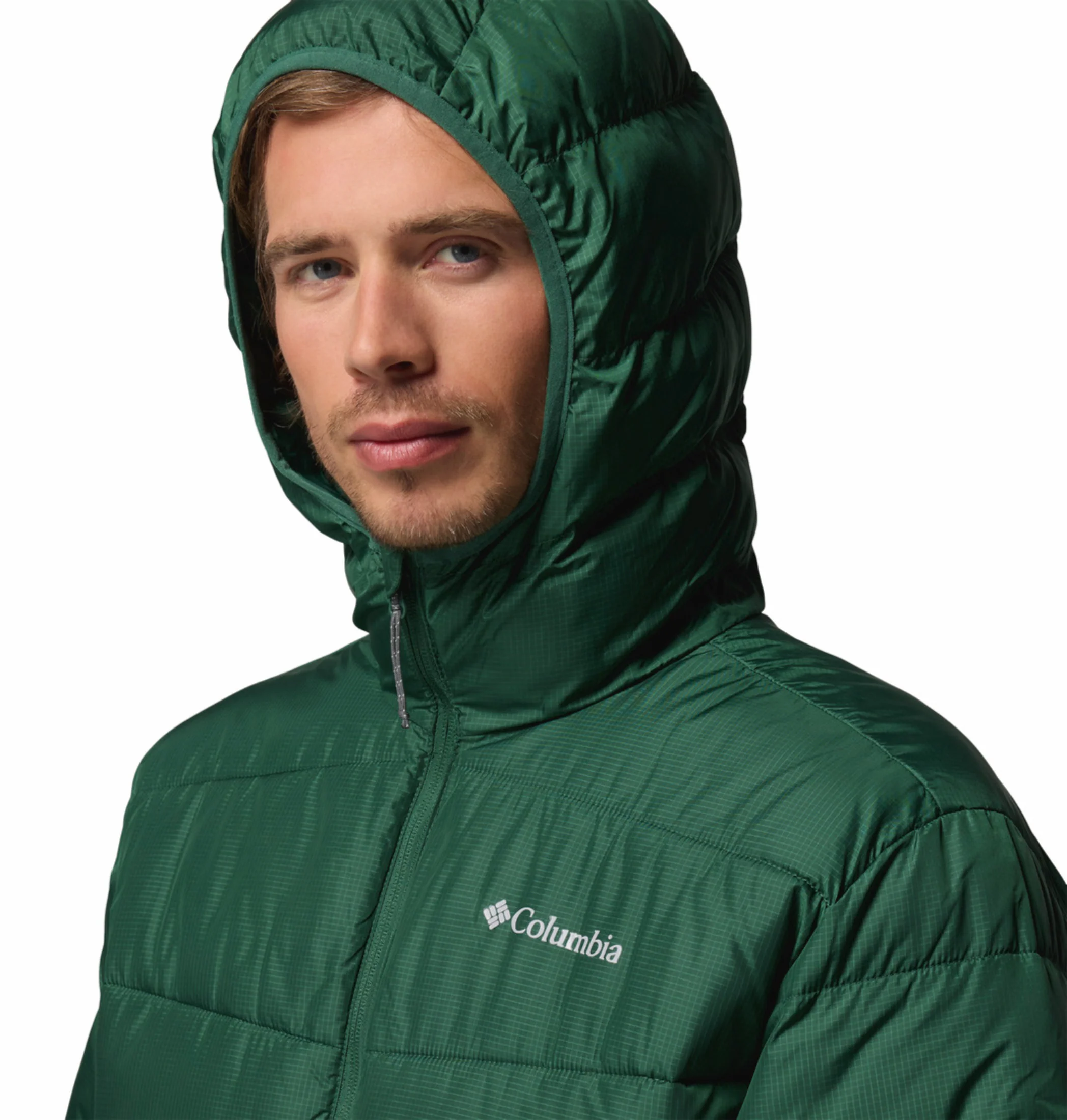 Columbia Men Green OmniHeat Reflective Fivemile Butte II Down Jacket - Image 9