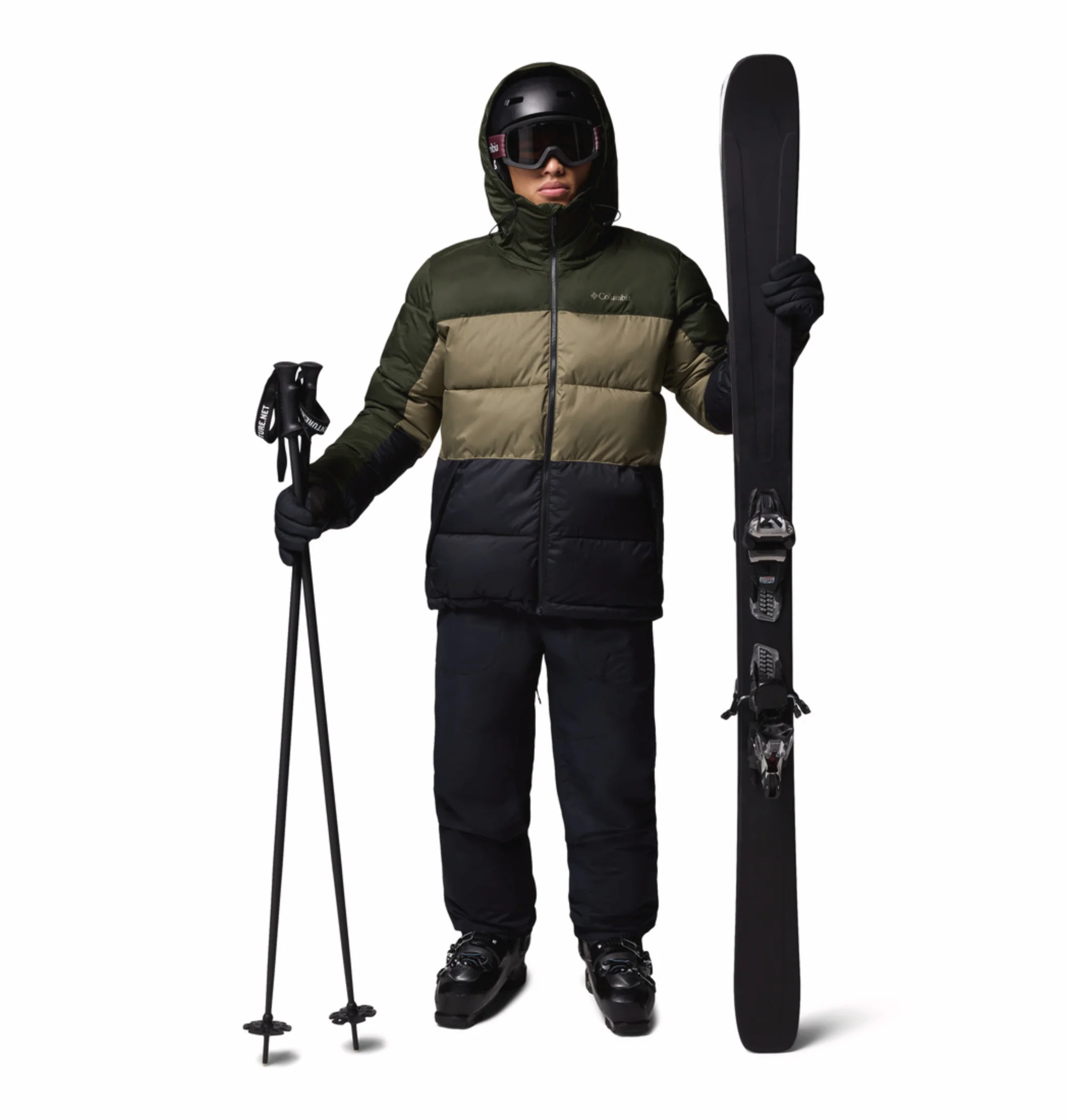 Columbia Men Green OmniHeat Reflective Slope Style Down Jacket - Image 6