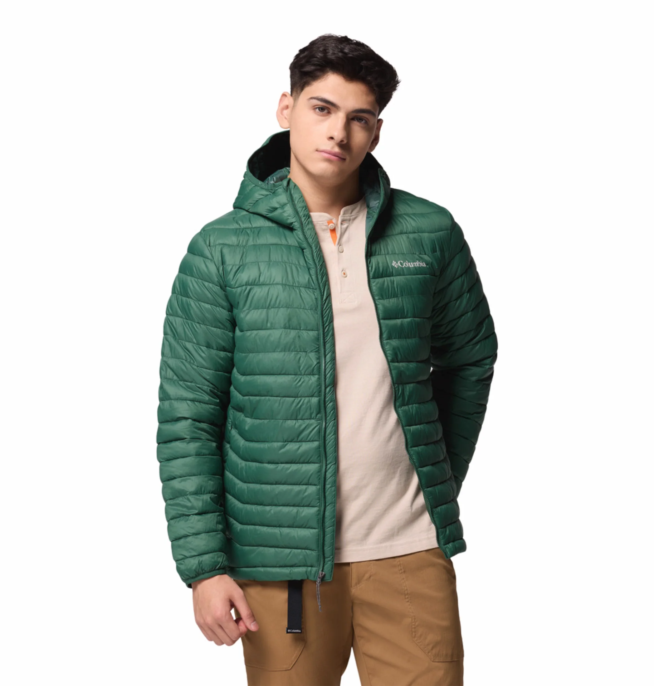 Columbia Men Green OmniShield Powder Pass Down Jacket - Image 7