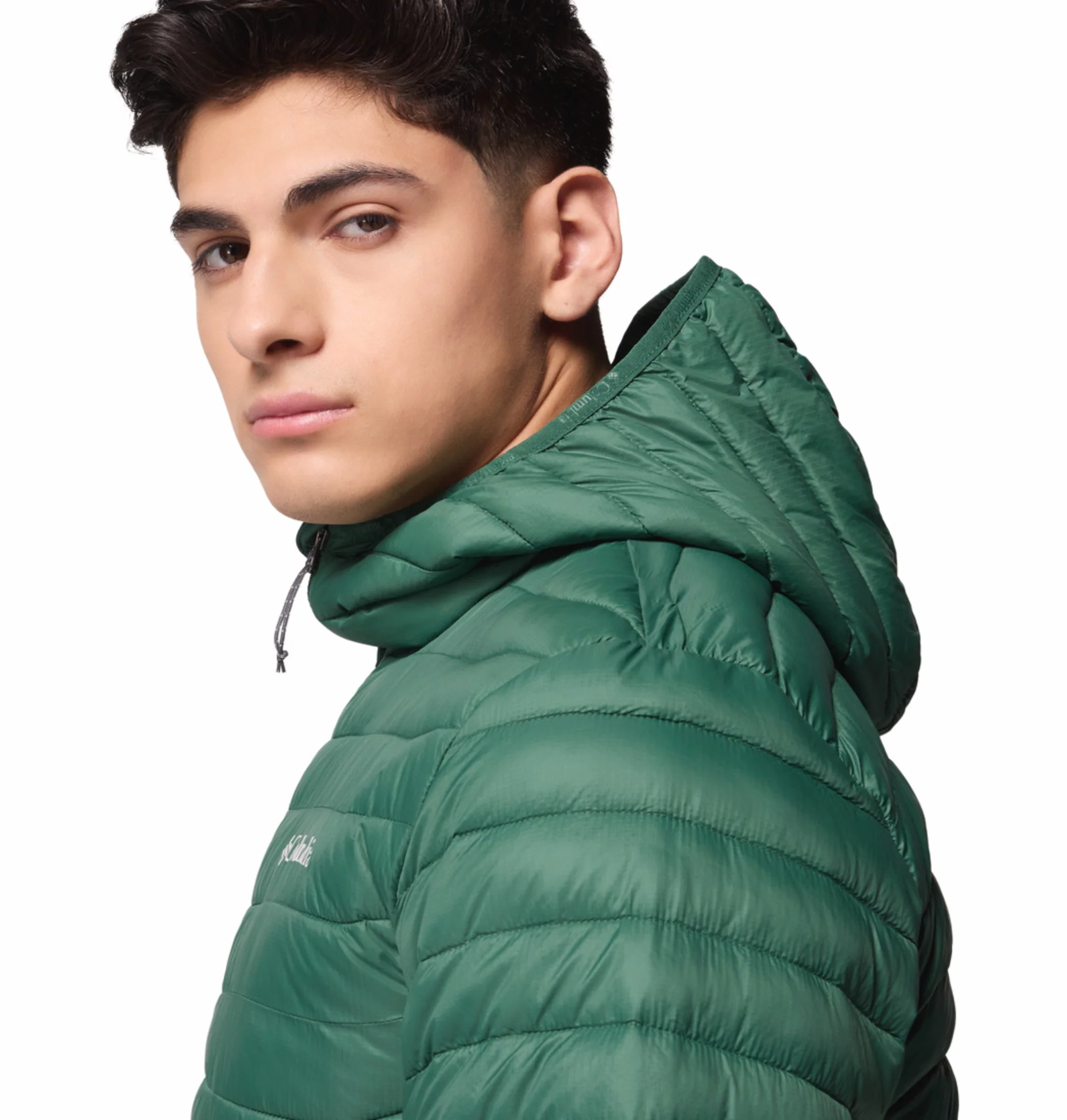 Columbia Men Green OmniShield Powder Pass Down Jacket - Image 8