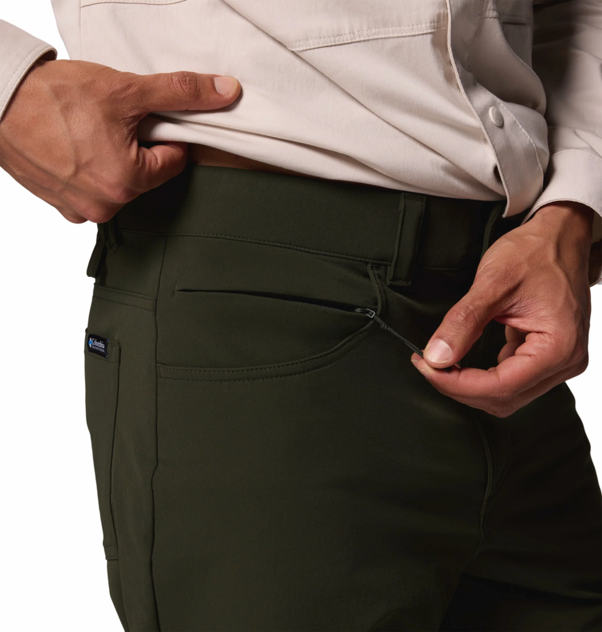 Columbia Men Green OmniShield ROC Tech 5 Pocket Pant - Image 8