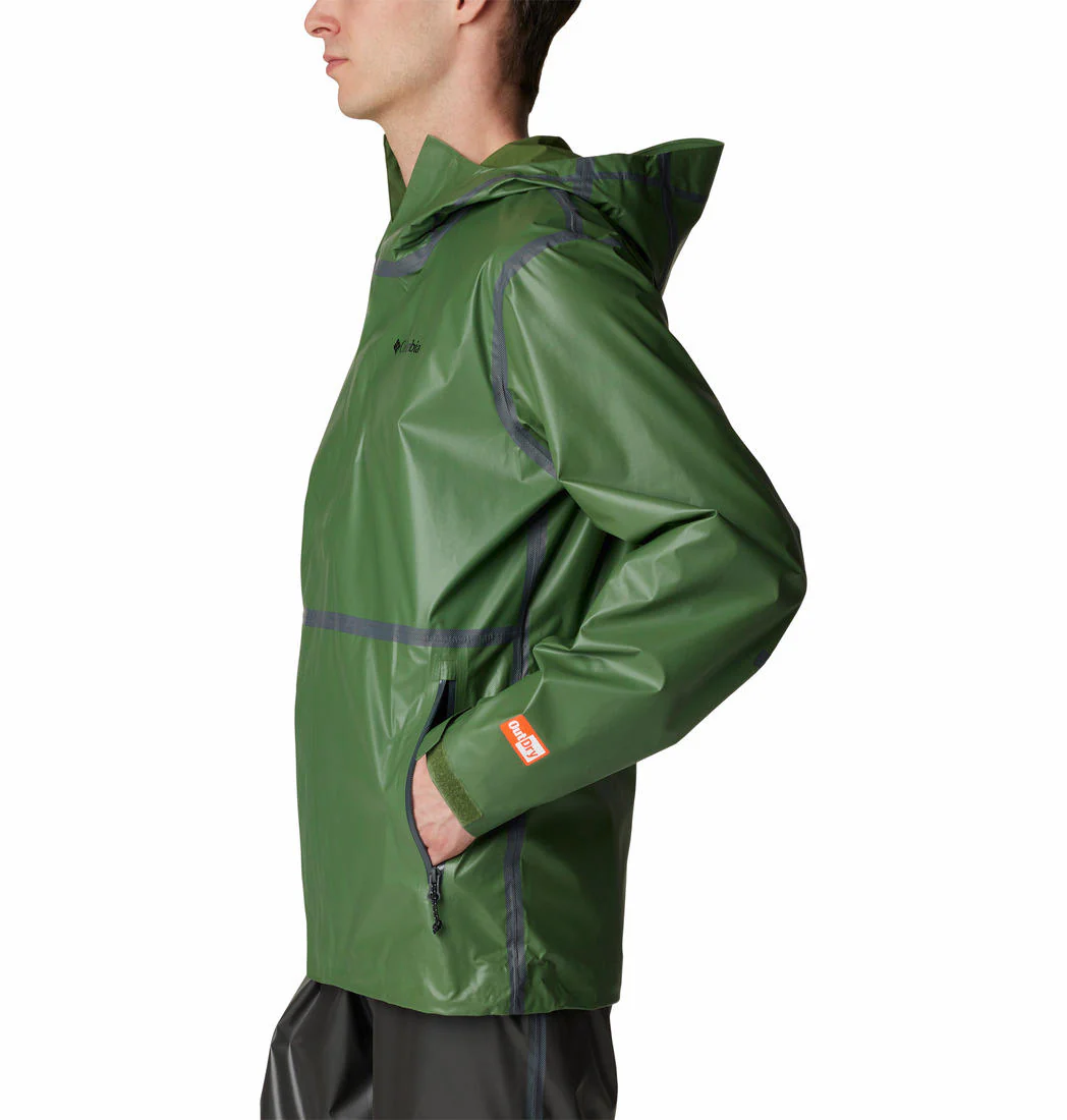 Columbia Men Green OutDry Extreme HikeLite Shell - Image 4