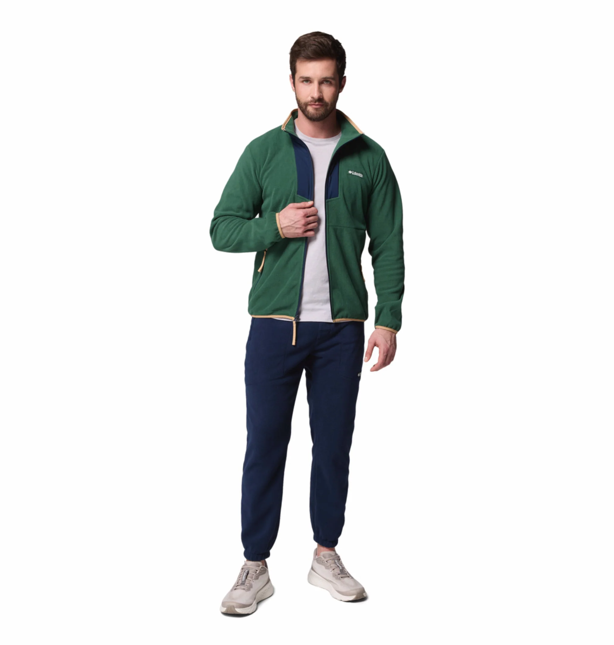 Columbia Men Green Sequoia Grove Fleece Jacket - Image 6