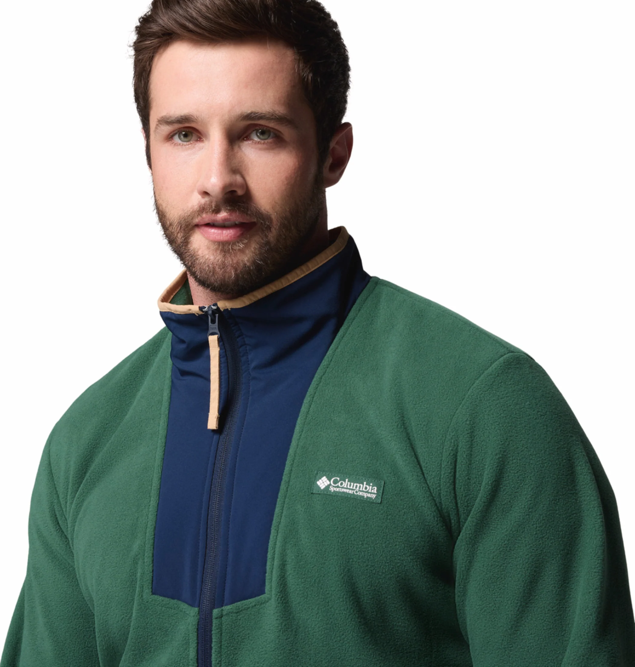 Columbia Men Green Sequoia Grove Fleece Jacket - Image 8