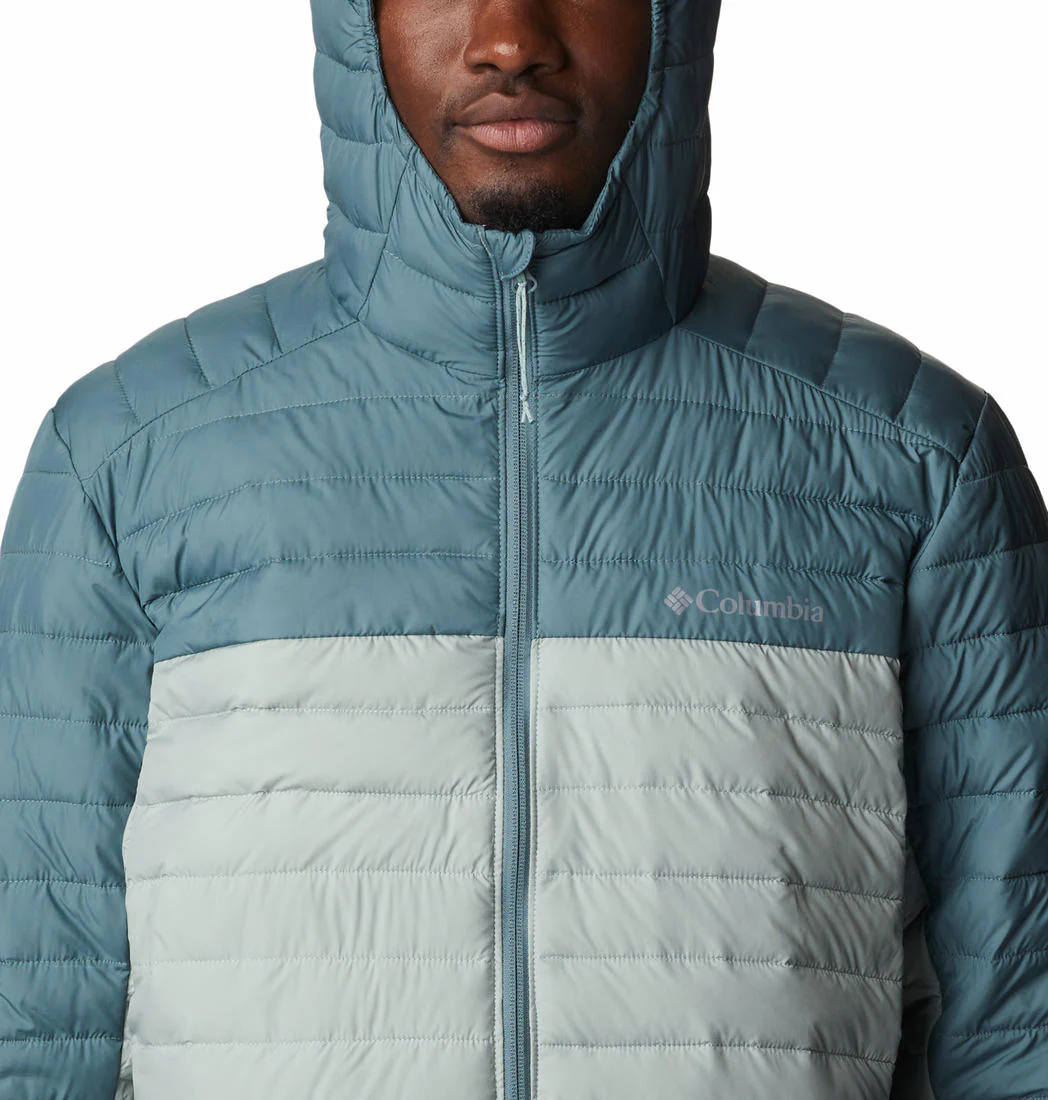 Columbia Men Green Silver Falls Hooded Jacket - Image 2