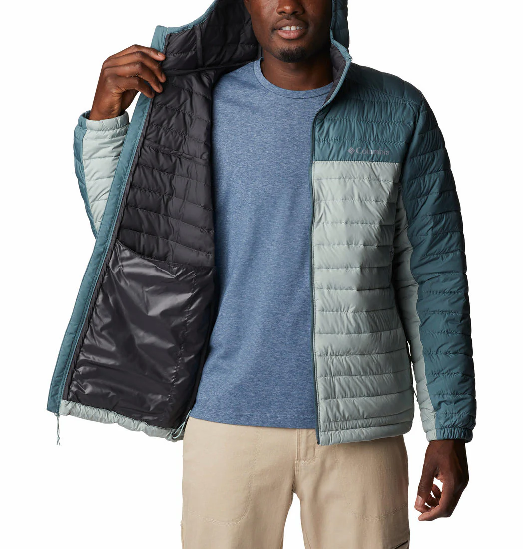 Columbia Men Green Silver Falls Hooded Jacket - Image 3