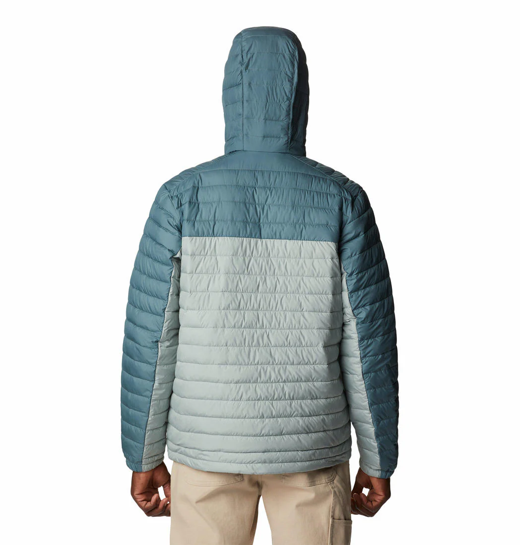 Columbia Men Green Silver Falls Hooded Jacket - Image 6