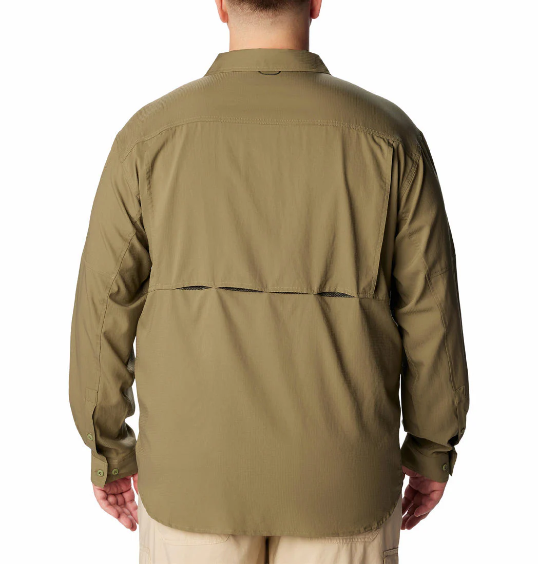 Columbia Men Green Silver Ridge Utility Lite Long Sleeve (Sun Protection) - Image 2