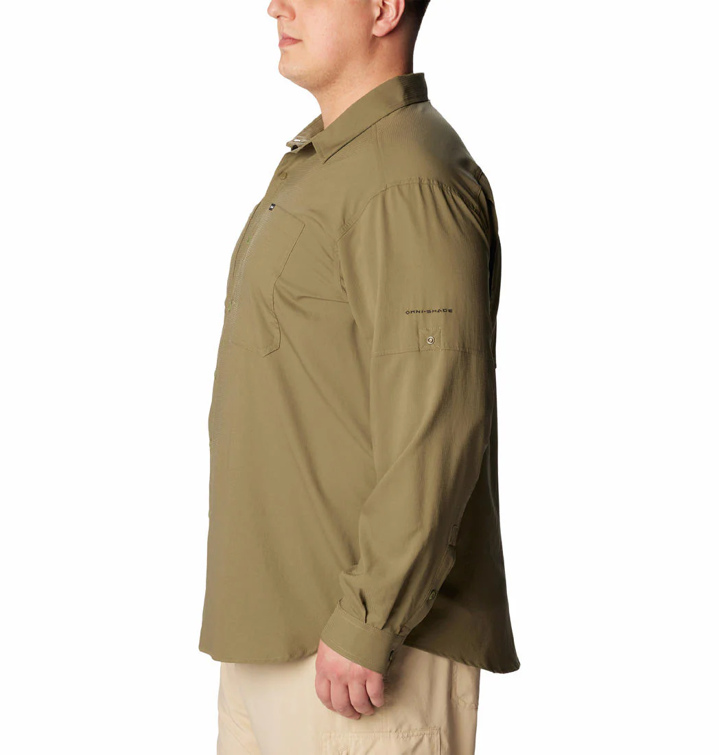 Columbia Men Green Silver Ridge Utility Lite Long Sleeve (Sun Protection) - Image 4