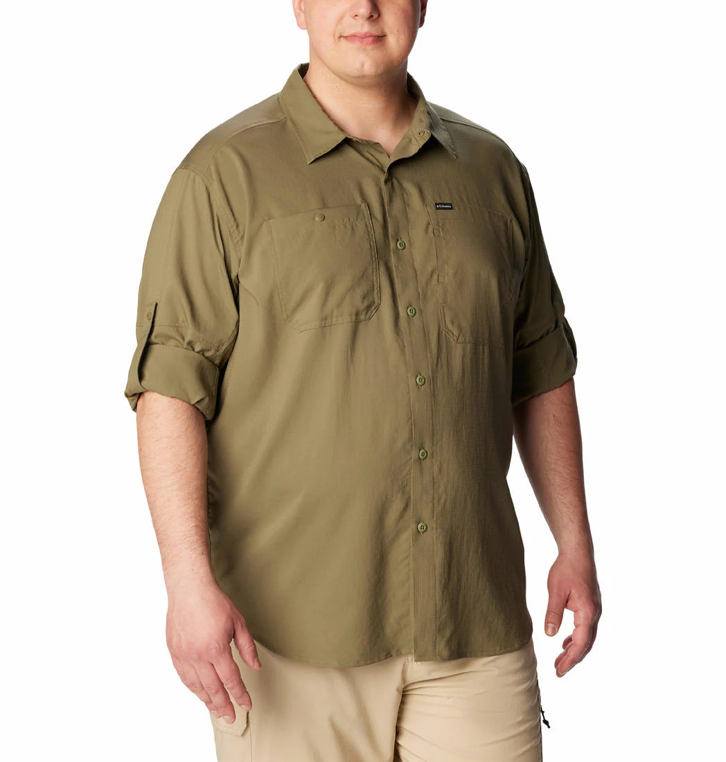 Columbia Men Green Silver Ridge Utility Lite Long Sleeve (Sun Protection) - Image 5