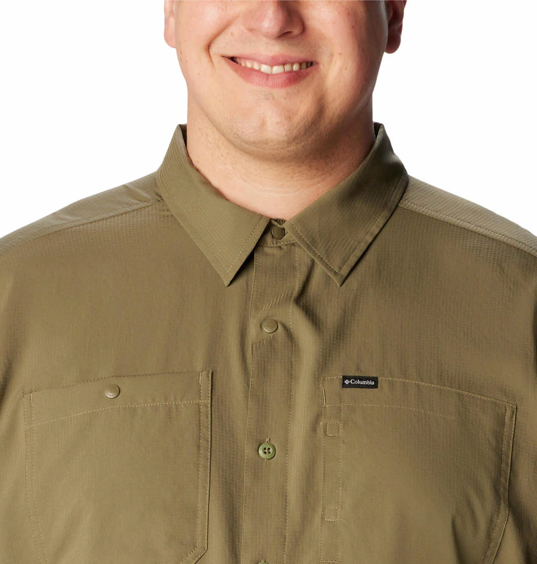 Columbia Men Green Silver Ridge Utility Lite Long Sleeve (Sun Protection) - Image 6