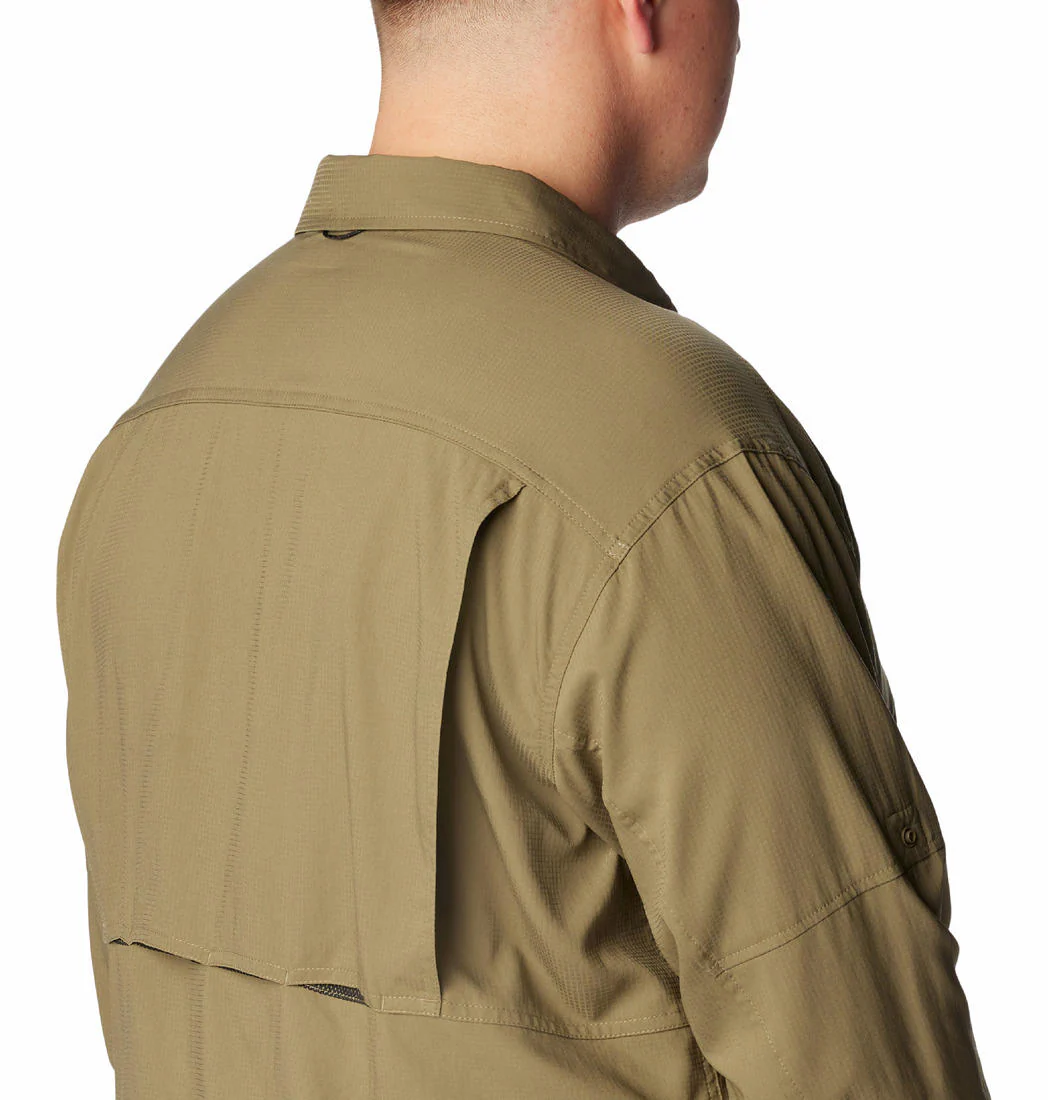 Columbia Men Green Silver Ridge Utility Lite Long Sleeve (Sun Protection) - Image 7