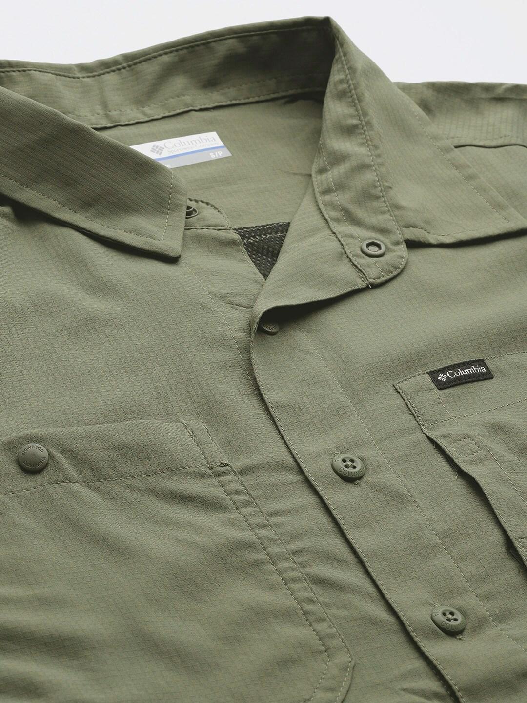 Columbia Men Green Silver Ridge Utility Lite Short Sleeve (Sun Protection) - Image 6