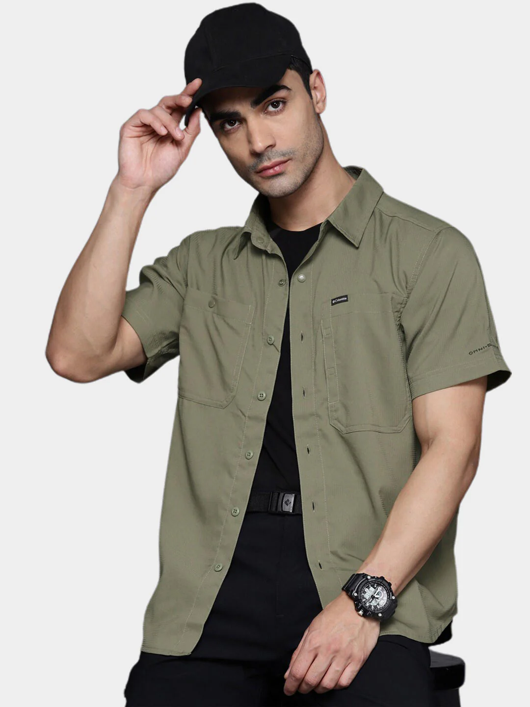 Columbia Men Green Silver Ridge Utility Lite Short Sleeve (Sun Protection) - Image 7