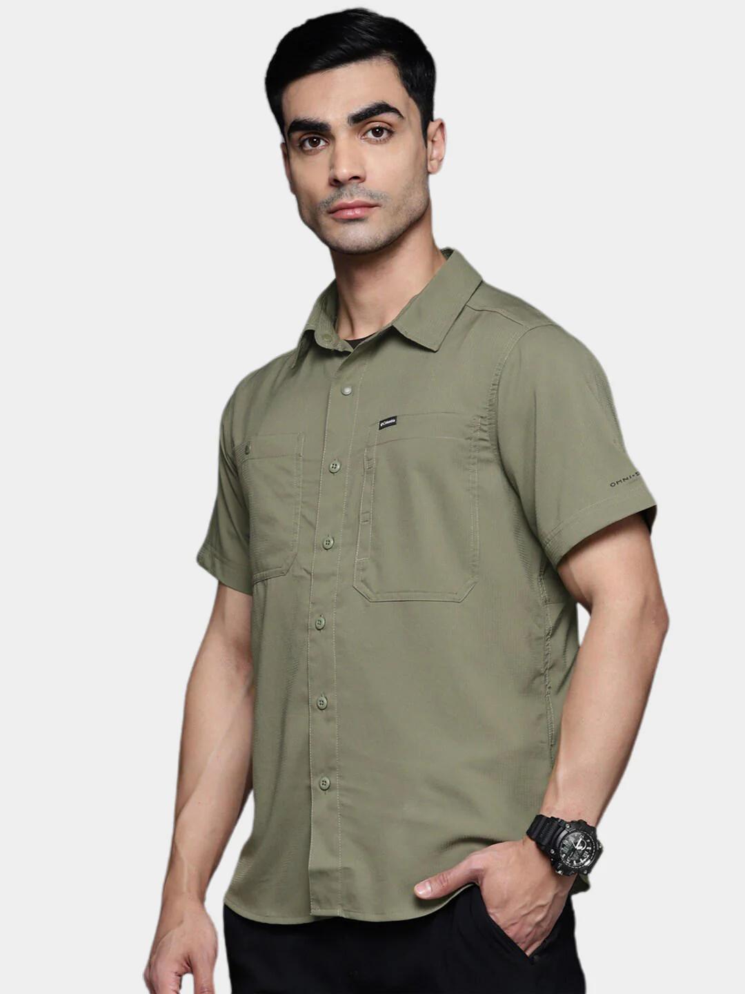Columbia Men Green Silver Ridge Utility Lite Short Sleeve (Sun Protection) - Image 8