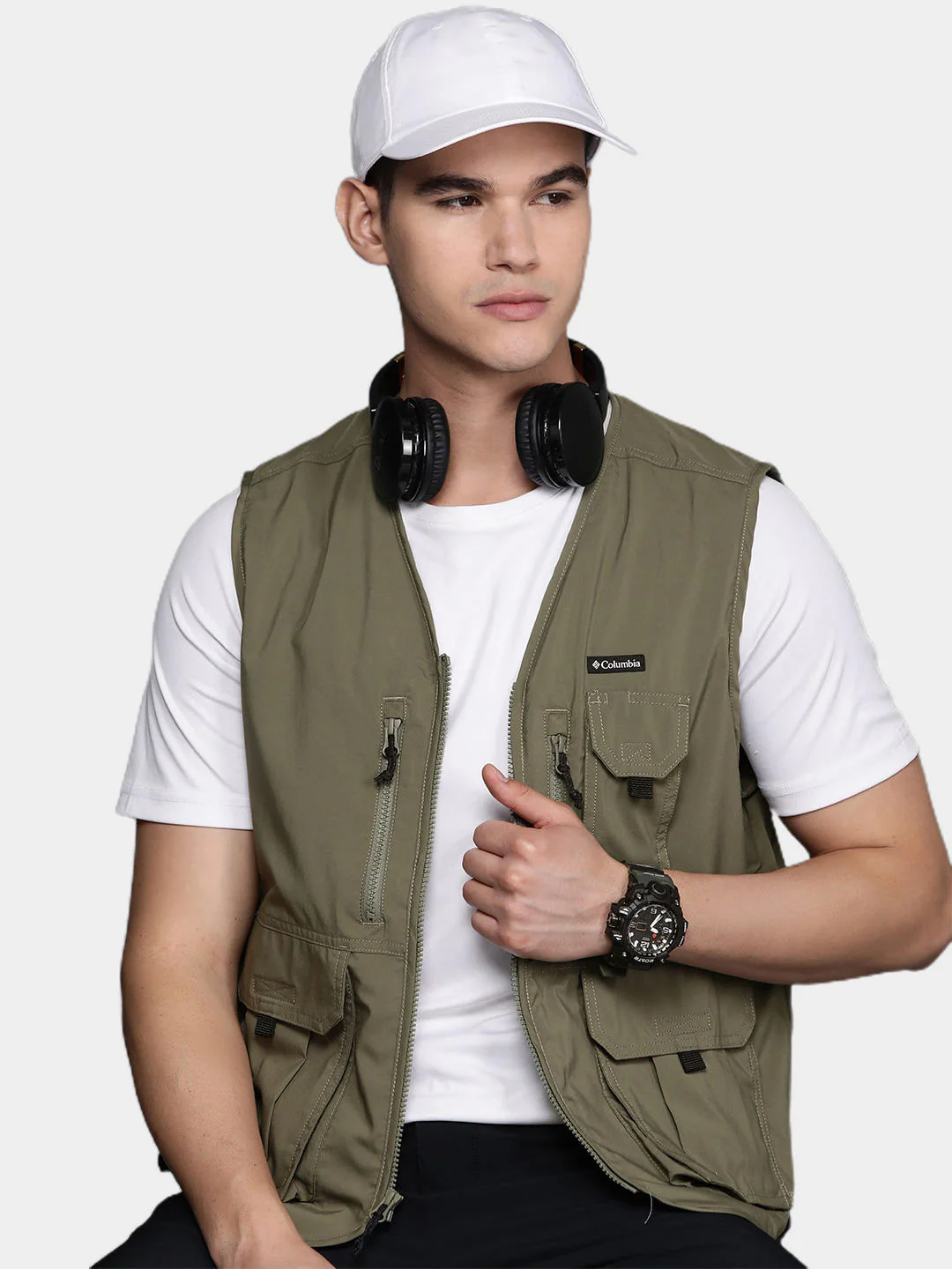 Columbia Men Green Silver Ridge Utility Vest (Sun Protection) - Image 11