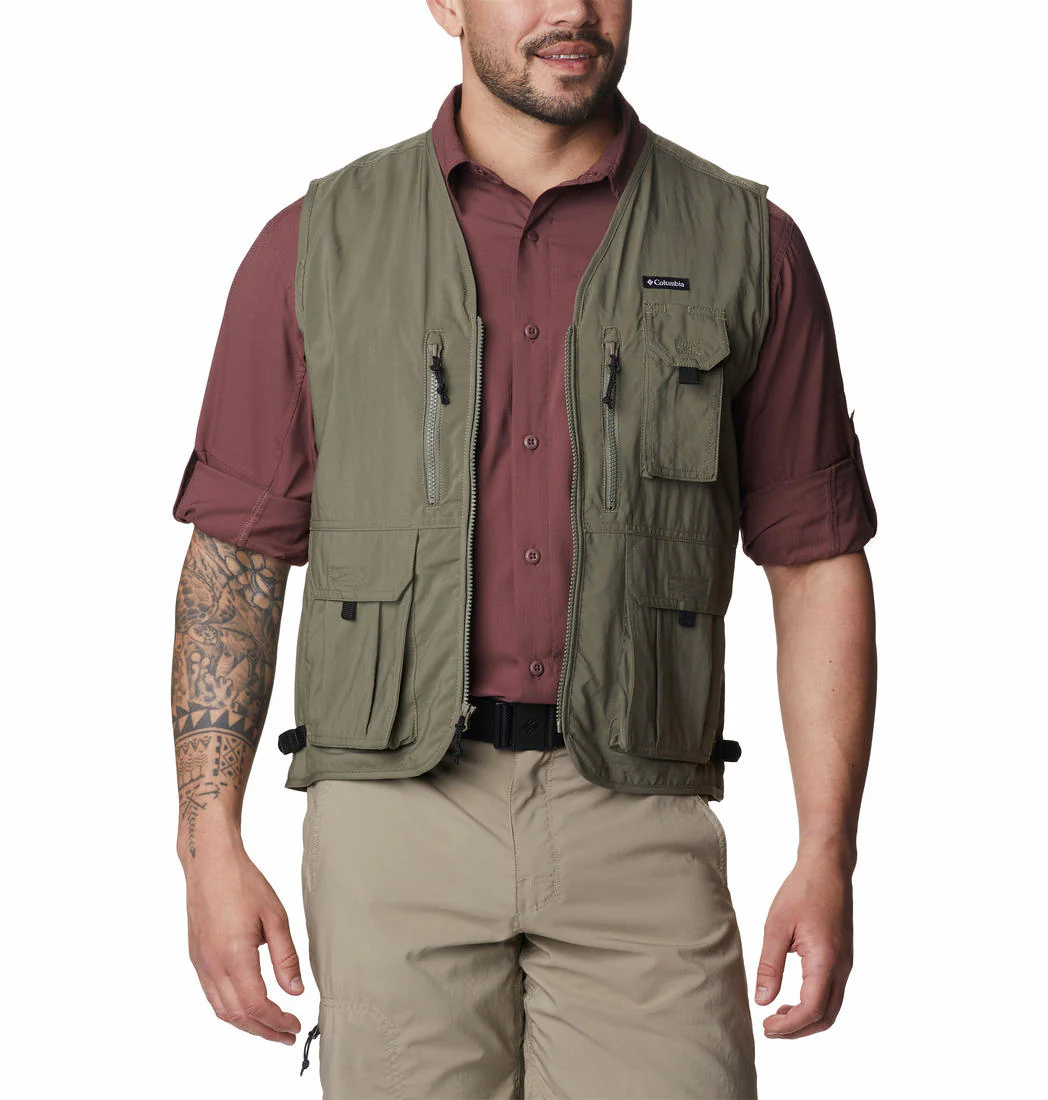 Columbia Men Green Silver Ridge Utility Vest (Sun Protection) - Image 2