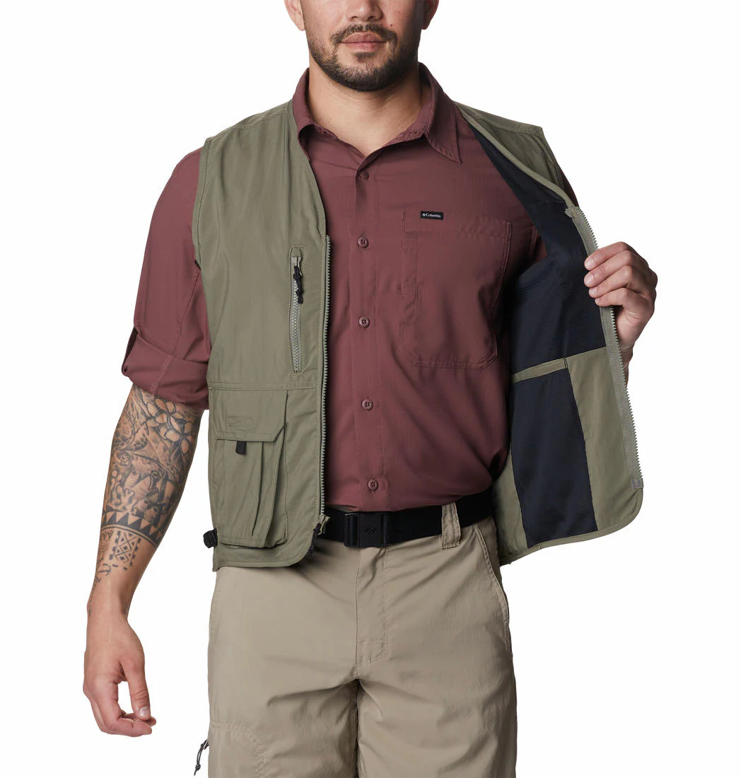 Columbia Men Green Silver Ridge Utility Vest (Sun Protection) - Image 4