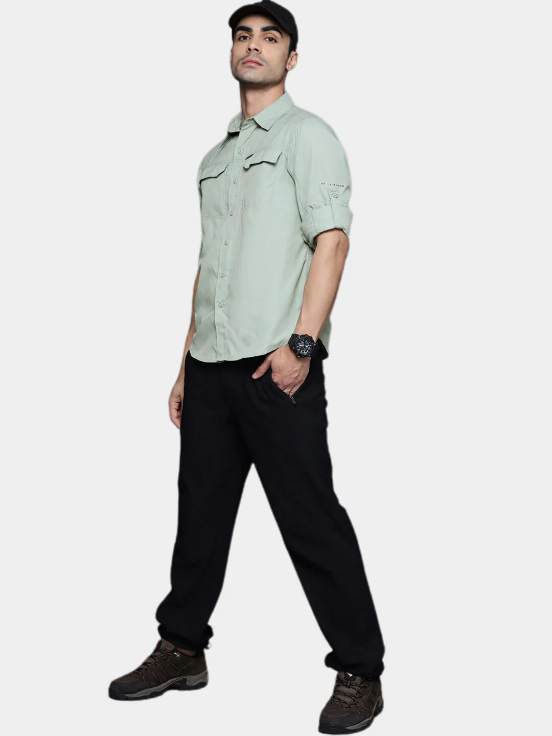 Columbia Men Green Silver Ridge2.0 Long Sleeve Shirt (Sun Protection) - Image 10