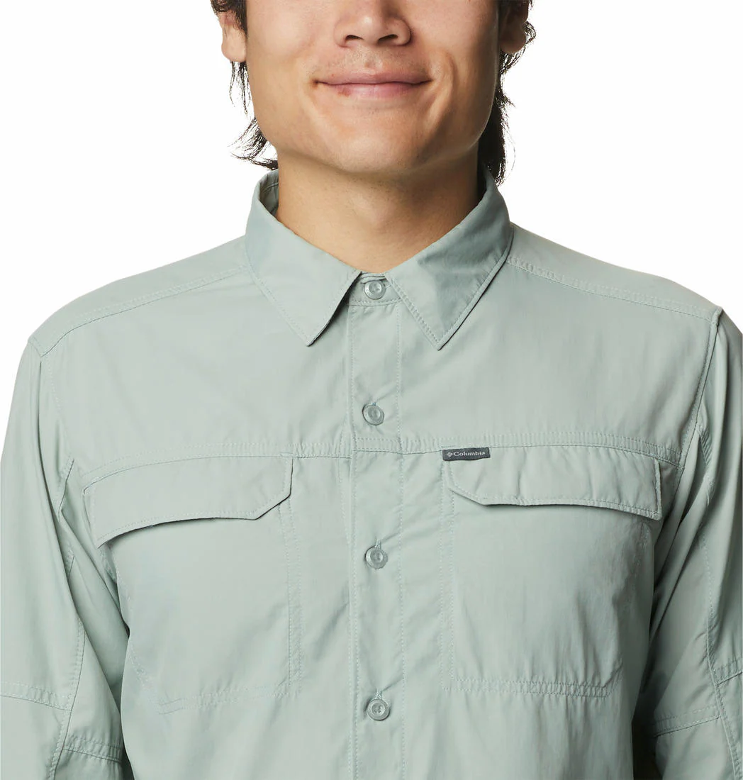 Columbia Men Green Silver Ridge2.0 Long Sleeve Shirt (Sun Protection) - Image 2