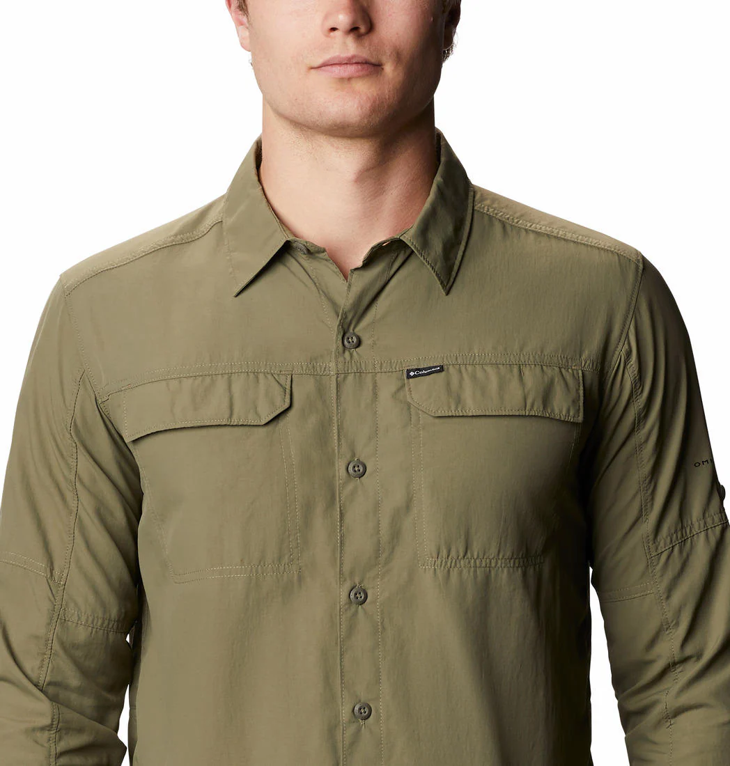 Columbia Men Green Silver Ridge2.0 Long Sleeve Shirt (Sun Protection) - Image 2