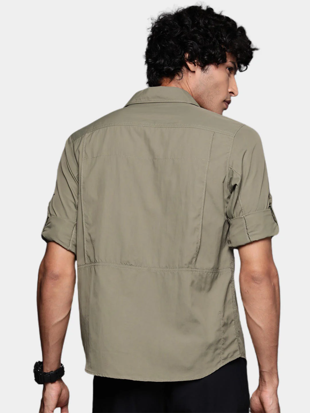 Columbia Men Green Silver Ridge2.0 Long Sleeve Shirt (Sun Protection) - Image 7