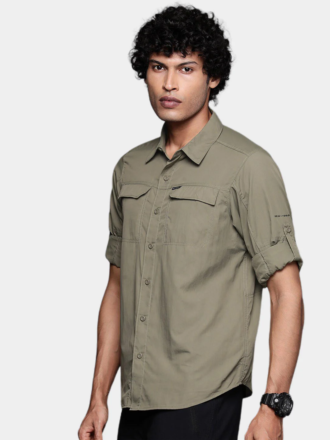 Columbia Men Green Silver Ridge2.0 Long Sleeve Shirt (Sun Protection) - Image 8
