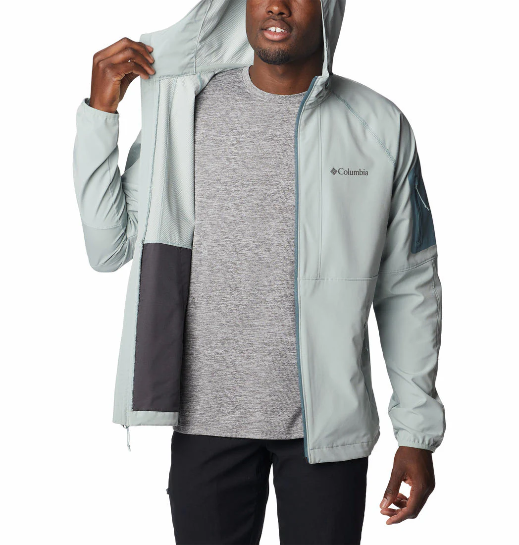 Columbia Men Green Tall Heights Hooded Softshell - Image 2