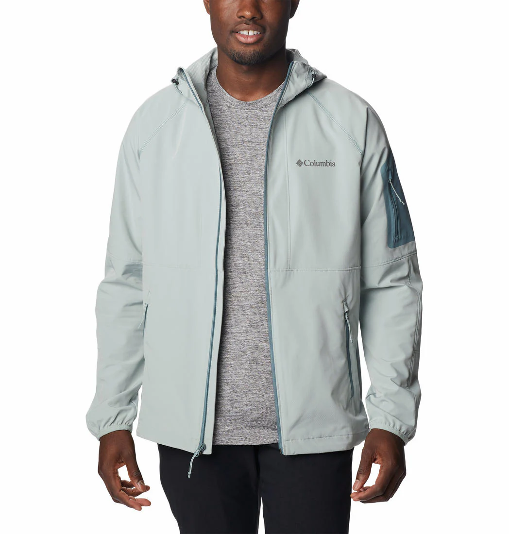 Columbia Men Green Tall Heights Hooded Softshell - Image 5