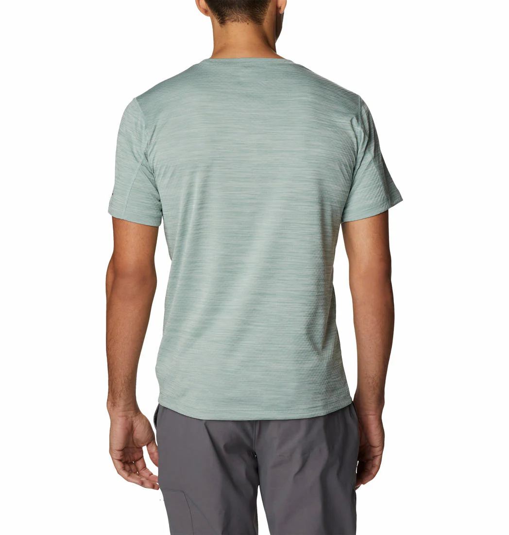 Columbia Men Green Zero Rules Short Sleeve Graphic Shirt (Sun Protection) - Image 5