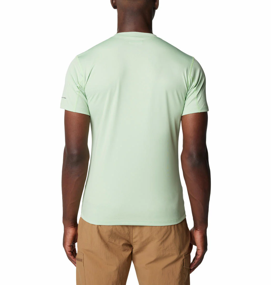 Columbia Men Green Zero Rules Short Sleeve Graphic Shirt (Sun Protection) - Image 2