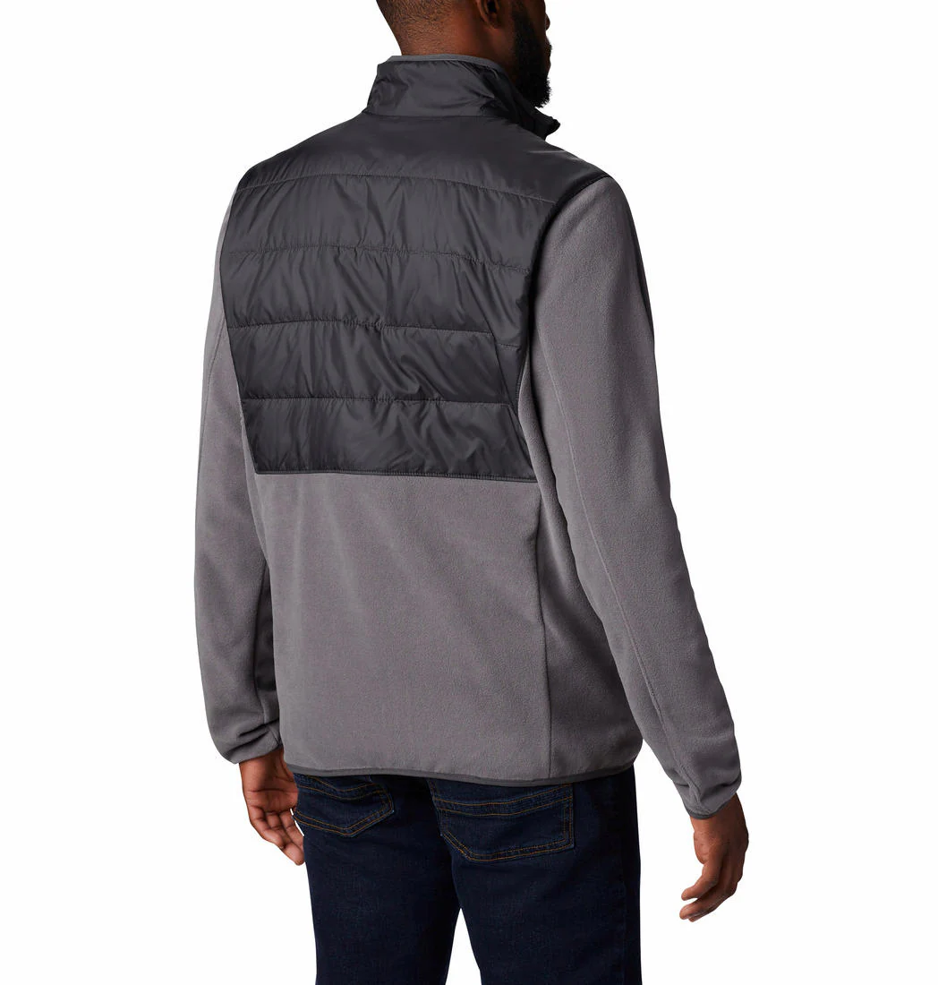 Columbia Men Grey Basin Butte Fleece Full Zip - Image 3