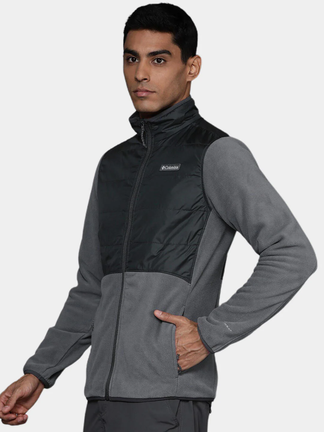 Columbia Men Grey Basin Butte Fleece Full Zip - Image 8