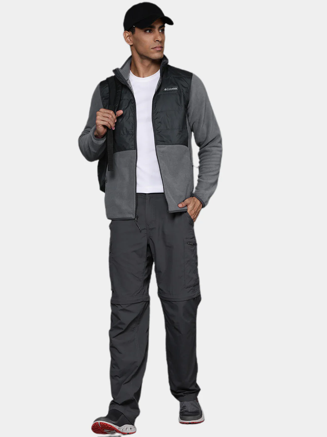 Columbia Men Grey Basin Butte Fleece Full Zip - Image 9
