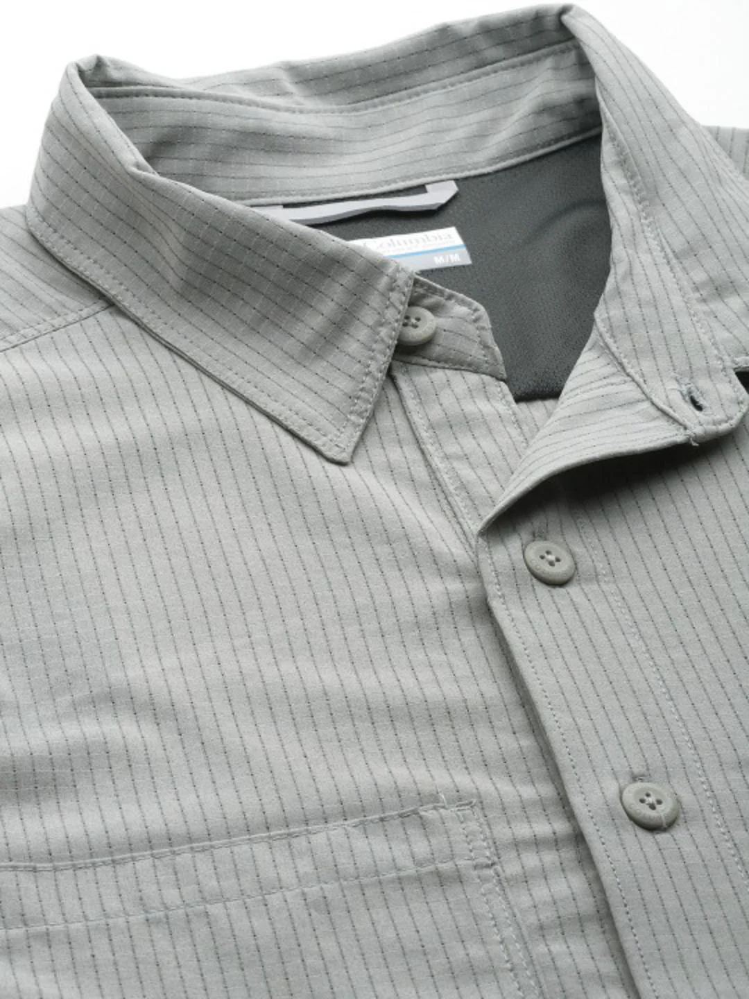 Columbia Men Grey Black Mesa LW LS Shirt - Image 5